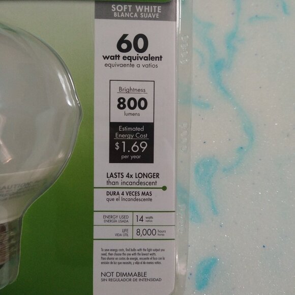 TCP DuraBright G25 14 watts 800 lumens Soft White - Picture 4 of 4